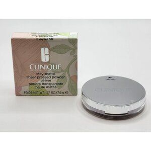 Clinique 01 Stay Buff Stay Matte Sheer Pressed Powder Oil Free New